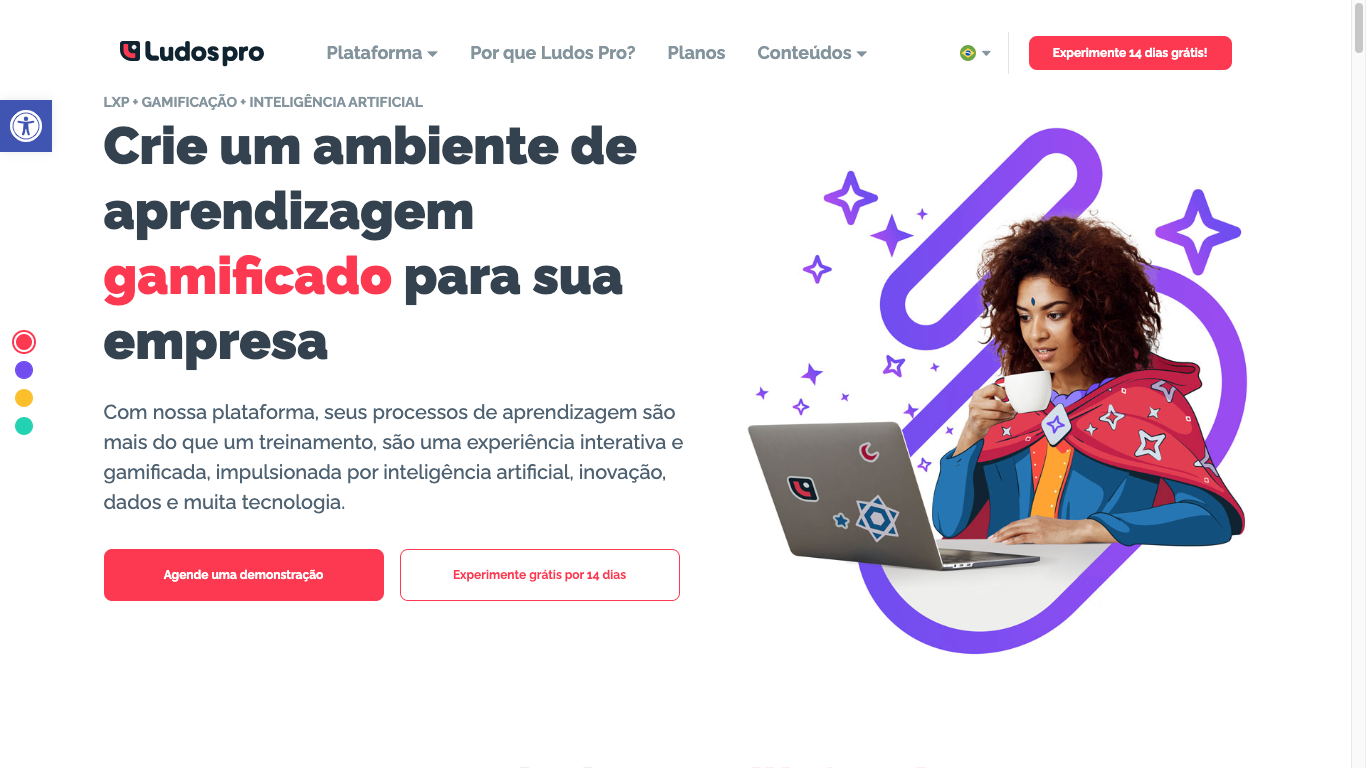Ludos Pro — tela principal